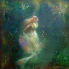 a painting of a mermaid in the water