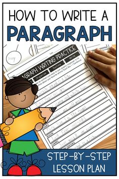 how to write a paragraph step - by - step lesson with pictures and text