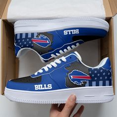 Buffalo Bills Sneakers Football Air Force 1 Shoes Barkingtees Fashion available in T-shirt, hoodie, tank top, longsleeve, multi color and size S M L XL XXL 3XL 4XL 5XL. Shipping from the US. Easy 30 day return policy - Shop now! 6.1-ounce, 100% cotton .Double-needle neck, sleeves and hem; Roomy Unisex Fit. Ash is 99% cotton, 1% poly; Sport Grey is 90% cotton, 10% poly; Dark Heather is 50% cotton, 50% polyester .Decoration type: Digital Print. Made by Gildan Air Force 1 Shoes, Bills Mafia, Air Force Shoes, Shoe Print, Buffalo Bills, Black Laces, Dinosaur Print, Air Force 1, Shoe Collection