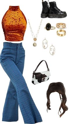 70s Inspired Outfits Aesthetic, Outfit Inspo 70s Aesthetic, How To Dress Like The 70s Fashion, 70s Dancing Queen Outfit, Flared Jeans Outfit 70s, Retro Concert Outfit, 70s Elegant Fashion, Bold Chic Fashion