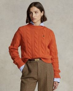 Polo Ralph Lauren Women Outfits, Polo Sweater Outfit, Polo Ralph Lauren Women, Ralph Lauren Style, Ralph Lauren Women, Cardigan Outfits, Ralph Lauren Long Sleeve, Ralph Lauren Outfits, Ralph Lauren Sweater