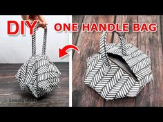 how to make an origami handbag with one handle and no strap - diy