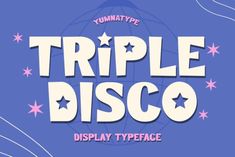 Triple Disco is a dynamic display font designed in uppercases to make a bold statement. With its bold weight, Triple Disco exudes confidence and impact. Each letter stands out prominently, ensuring th... Disco Fits, Fonts Procreate, Fonts Cricut, Editorial Layouts, Canva Fonts, Bag Mockup, Club Card, Dinosaur Background, Art Deco Patterns