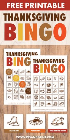 Free Printable Thanksgiving Bingo Cards - Pjs and Paint Thanksgiving Bingo Printable Free, Turkey Bingo, Thanksgiving Bingo Free, Bingo Printable Free, Free Printable Thanksgiving, Thanksgiving Bingo, Unique Thanksgiving, Printable Thanksgiving, Free Cards