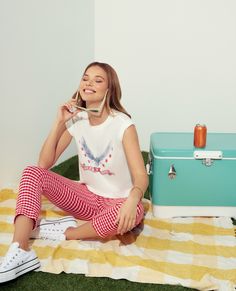 Friday before a long weekend?...you can find us here! #wildfoxcouture Summer Flag Print T-shirt With Relaxed Fit, Retro American Flag Print Summer T-shirt, Fun Cotton T-shirt With American Flag Print, Americana Style T-shirt With American Flag Print, B Words, Online Support, Wildfox Couture, Perfectly Imperfect, Long Weekend