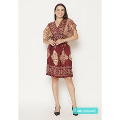 Top: Bust 120 cm Waist 86 cm Length 36cm Skirt: Waist 112 cm Length 60cm Festive Batik Print Dress, Fitted Bohemian Dress With Bandhani Print, Casual Brown Batik Print Dress, Casual Brown Dress With Batik Print, Fitted Batik Print Dress For Festive Occasions, Fitted Dress With Batik Print For Festive Occasions, Bohemian Brown Dress With Batik Print, Traditional Festive Dress With Batik Print, Traditional Batik Print Festive Dress