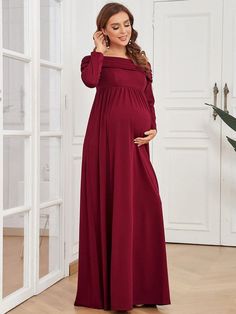 Empire Waist Long Sleeve A-Line Bump Friendly dress colorful dresses, mocktail dresses, conformation dresses #dressesforhire #dresseslover #dresseson Maternity Dresses Plus Size, Elegant Long Sleeve Maxi Dress For Maternity, Elegant Long Sleeve Maternity Maxi Dress, Off-shoulder Maternity Maxi Dress, Maternity Maxi Dress Floor-length, Floor-length Maternity Maxi Dress, Off-shoulder Bridesmaid Maxi Dress, Elegant Maxi Maternity Dress For Prom, Elegant Maternity Maxi Dress