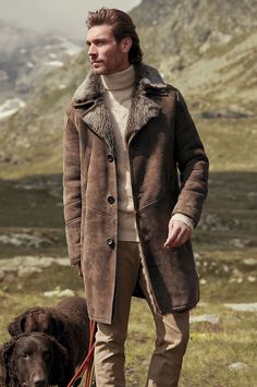 Mens Fur, Outfits Hombre, Sheepskin Coat, Mens Winter Coat, Men's Coats & Jackets, Shearling Coat, Mens Winter Fashion, Shearling Jacket, Looks Style