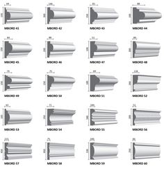 the different types and sizes of aluminum pipe fittings are shown in this diagram, which shows