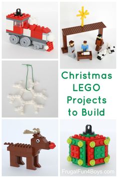 christmas lego projects to build for kids with instructions on how to make them and then put them together