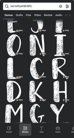 Chalk Font Alphabet Hand Drawn. Canva Element Canva Letter Codes, Canva Alphabet, Chalk Font, Chalk Fonts, Canva Font, Church Media Design, Online Scrapbook