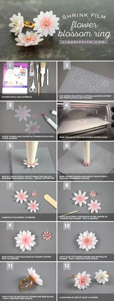 how to make paper flowers with scissors and glues - step by step instructions for making them