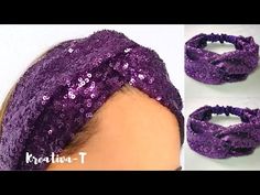 Turbante, Vincha, Diadema cruzada de lentejuelas. - YouTube Products Ideas, Business Products, Hair Band, Headpiece, H&m, Kids Outfits, Hair Accessories, Gucci