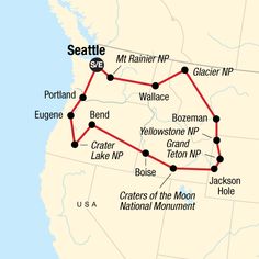 the route map for seattle to portland