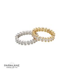 A Parade Of Prong-Set Simulated Diamond Czs Fashions This Glittering Eternity Band Ring Brand New - Never Used Size 7 Silver Fairytale Ring, Aventurine Ring, Park Lane Jewelry, Rainbow Rings, Jewelry Design Inspiration, Eternity Band Ring, Park Lane, I Love Jewelry, Size 10 Rings