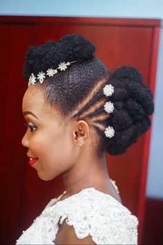 wp-1460452278350 Afro Wedding Hairstyles, African Wedding Hairstyles, Cabelo Pin Up, Natural Hair Wedding, Short Hair Styles African American, Black Wedding Hairstyles, Wedding Hairstyles Bridesmaid, African Bride, Pin Up Hair