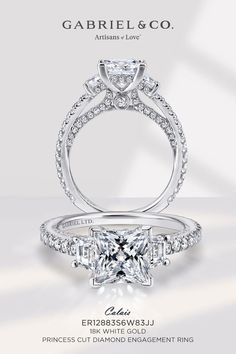 18K White Gold Princess Cut Diamond Engagement Ring
ER12883S6W83JJ Gabriel Jewelry, Princess Cut Gold, Princess Cut Engagement Rings, Women Diamond, White Gold Engagement Rings, Jewelry Photography, Engagement Ring Styles, Princess Cut Diamonds, Designer Engagement Rings