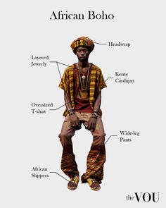 Afro Punk Outfits Men, African Fashion Modern Street Styles, Outfit Idea For Men, Boho Clothing Men, Afro Punk Outfits, Whimsigoth Fashion, Fashion Zine