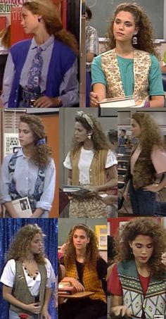 Saved By The Bell Fashion, Saved By The Bell Outfits, 80s Fashion Trends, Fashion Vest, 80’s Fashion, 80s And 90s Fashion, Saved By The Bell, 80s Outfit, 1990s Fashion