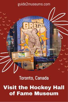 an advertisement for the hockey hall of fame museum