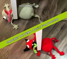 crochet pattern - devil / frog / dog toy set by the crochet news