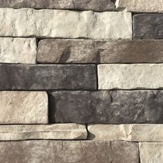 a close up view of a stone wall