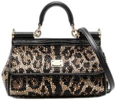 Dolce & Gabbana medium Sicily embellished leather bag - Black