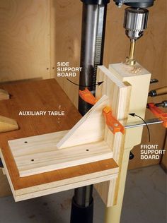 the router is being used to build a table