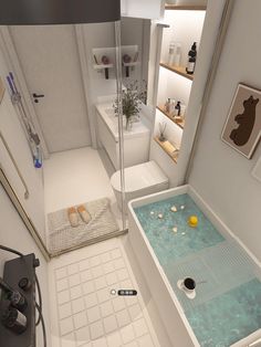 Normal Bathroom Design, Korean Apartment Aesthetic Bathroom, Tiny House Decorating Ideas Interiors, Basement Bathroom Addition, Bathroom Korean Style, Small Bathroom Ideas With Tub Layout, Korean Home Aesthetic, Bathroom Tile Design Ideas