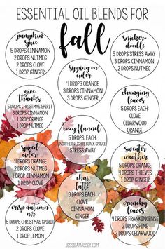 Diffuser Blends For Fall, Fall Essential Oil Blends, Fall Essential Oils, Fall Diffuser Blends, Essential Oils For Babies