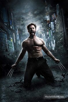 the wolverine movie poster with hugh jackman