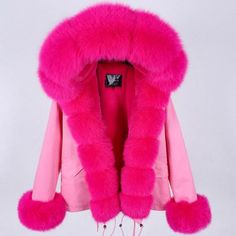 Women's Slim Natural Raccoon Fur Hooded Zipper Short Winter Jackets & Coats  -  GeraldBlack.com Fur Decoration, Warm Jackets, Luxury Jacket, Fur Decor, Zipper Shorts, Fur Coats Women, Fox Fur Coat, Womens Parka, Fur Hood