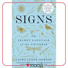 the book cover for signs by lauren lynne jackson, with an image of plants and