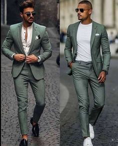 Formal Outfit Ideas, Suits And Sneakers, Mens Fashion Suits Casual, Stylish Mens Suits, Men's Business Outfits, Blazer Outfits Men, Black Men Fashion Swag