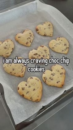 i am always craving choc chip cookies