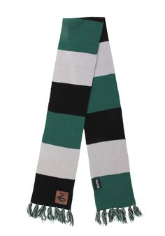 PRICES MAY VARY. STRIPEY AND SPELLBINDING: Delight HARRY POTTER fans of all ages with this luxuriously soft and beautifully detailed Harry Potter SLYTHERIN Patch Striped Scarf by elope FUN ALL YEAR ROUND: Great for gifts, costuming, cosplay, or whimsical wear all year round FOR KIDS AND ADULTS: Safety tested for ages 3+; Sized to fit most kids and adults LICENSED: Officially licensed merchandise EXCELLENT QUALITY: Designed for you with love and laughter by the elope team in Colorado Springs, USA Slytherin Costume, Slytherin Fashion, Harry Potter House, Harry Potter Slytherin, Potters House, Slytherin House, Harry Potter Houses, Harry Potter Costume, Harry Potter Outfits