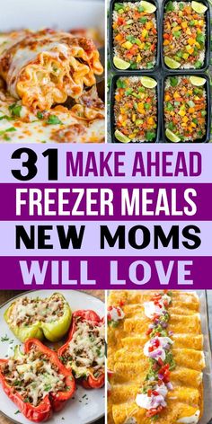 freezer meals are great for new moms and will love them to make ahead