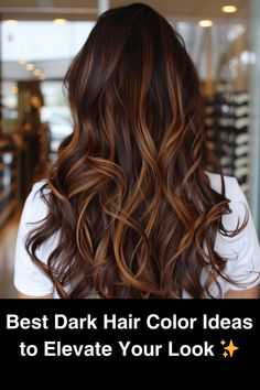 Discover the best dark hair color ideas that will give your locks a stunning makeover! Whether you’re looking for deep, rich shades or subtle highlights, these trendy options for 2024 will help you find the perfect look. Get inspired and transform your hair with these must-try colors! #DarkHairGoals #HairInspo #2024Trends