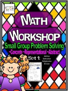 a poster with the words, math workshop small group problem solver and an image of a