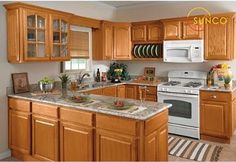 the kitchen is clean and ready for us to use in its new owner's home