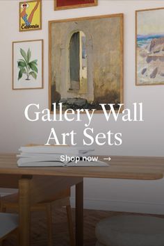 the gallery wall art sets are on sale now