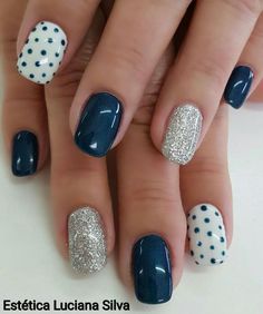 Polka dots is one of the most popular nail art designs that is super trendy and happy. It is fun, festive, and lively - a great ice breaker to Avante Garde and minimalistic designs. Polka Nails Fancy, Polka Dot Nails, Dots Nails, Ice Breaker, Cute Gel Nails, Nails Black, Short Acrylic Nails Designs, Dipped Nails, Prom Nails