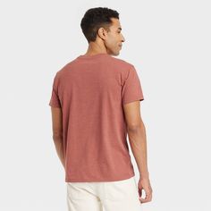 You'll be full of style and comfort when you put on this Short Sleeve Perfect T-Shirt from Goodfellow & Co™. This standard fit short-sleeve tee features a solid color along with a classic crew-neck construction, giving you a touch of timeless style that can easily be paired with a variety of bottoms. Made from a soft, cotton-blend fabric, this solid crewneck tee keeps you comfortable throughout your day and works great as a stand-alone or layering option. Pair it with anything from shorts to chi Casual Tri-blend Short Sleeve T-shirt, Casual Tri-blend Short Sleeve Shirt, Casual Soft-washed Short Sleeve T-shirt, Casual Soft-washed Short Sleeve Shirt, All In Motion, Screen Printing Designs, Perfect Shirt, Casual Fits, Put On