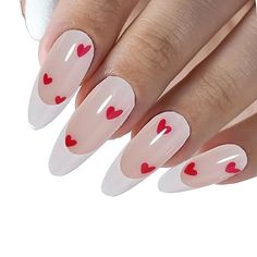 Romantic Design for Valentine's Day -- Valentine's Day heart-shaped fake nails feature a romantic and sweet feeling. The heart-shaped design can come in different colors and patterns, such as red, pink, or studded with diamonds, to attract attention and highlight the theme of Valentine's Day.💕💅
#fall #nails #autumn #nailart #nature #nailsofinstagram #beauty  #ValentinesNails #ValentinesDayNails #NailInspiration #NailGoals #LoveInTheDetails Art Of Love