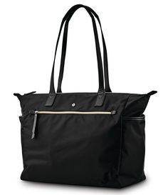 A comprehensive offering of Travel and Lifestyle essentials&#x2C; our Mobile Solution Collection features superior functionality in timeless&#x2C; lightweight styles. For those who need to carry it all&#x2C; the Deluxe Carryall can tackle any commute&#x2C; vacay&#x2C; or a weekend getaway with effortless style. Lightweight&#x2C; functional&#x2C; and spacious this bag is the ultimate lifestyle accessory.Nylon fabric with vinyl trim and water- Carry On Tote, Vinyl Trim, Carryall Tote, Travel Handbags, Carry All Bag, Perfect Bag, Black Tote Bag, Tote Backpack, Travel Accessories