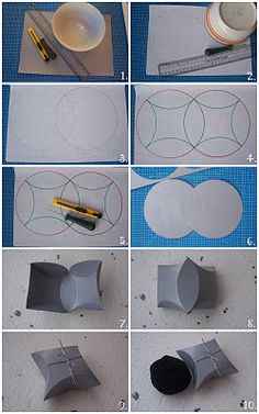 step by step instructions on how to make an origami cup