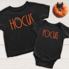 When there is magic in the air, it is probably because these siblings are near!! Introducing our funnest Halloween Shirts ever! This adorable duo has us howling with delight. Rae Dunn inspired font and the most adorable spiders ever make this Halloween onesie and Toddler shirt our newest matching family / sibling shirts ever!! BE SURE TO CHECK OUT OUR OTHER HALLOWEEN SHIRTS! PRODUCT FEATURES • 100% thick, soft cotton will keep your little ones content and cozy all day long Magic In The Air, Lilly Inspired, Halloween Onesie, Sibling Shirts, Mom Baby, Halloween Shirts, Boston Massachusetts, Hocus Pocus, You Smile