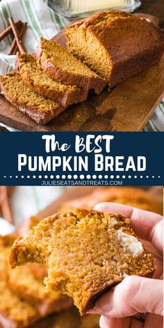 the best pumpkin bread recipe is so easy to make and it's perfect for fall