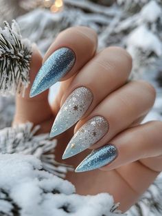 Unleash your festive spirit with 26 stunning Christmas nail ideas for almond shapes! These merry manicures capture the joy of the season in every detail. From whimsical snowmen to elegant poinsettias, each nail tells a holiday story. Experiment with velvet textures, 3D embellishments, or negative space designs for nails that truly pop at every Christmas gathering. Winter Wonderland Nail Designs, Winter Christmas Nails Simple, Holiday Nails Almond Shape, 3d Christmas Nails, Christmas Almond Nails, Elegant Christmas Nails, Elegant Winter Nails, Winter Holiday Nails, Christmas Nails Almond