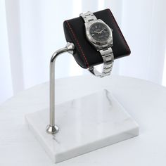 The perfect gift for someone who is about to enter a new life chapter. This marble watch stand is unique and can be personalised with the lucky person's name on it for his or her birthday. Not only does it hold your favourite timepieces, but it also makes for a stunning piece of interior decor.  I  craft this item to match the quality of luxury watches. I trust the qualiy of my watch stand, if you aren't satisfied, I will pay the return carier fee and refund your money. ◆ Cushion: 8 * 8 cm. (3.1 30th Birthday Gifts For Him, Marble Watch, Birthday Gifts For Him, Birthday Presents For Men, Personalized Watch, Personalized Watches, Watch Stand, Watch Holder, Present Birthday